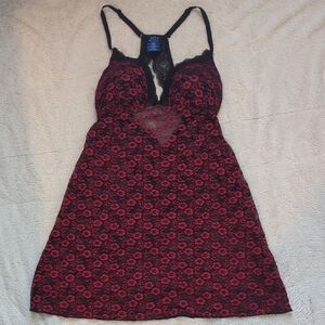Apt. 9 Black and Red Lace Chemise